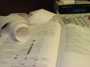 An accounting calculator