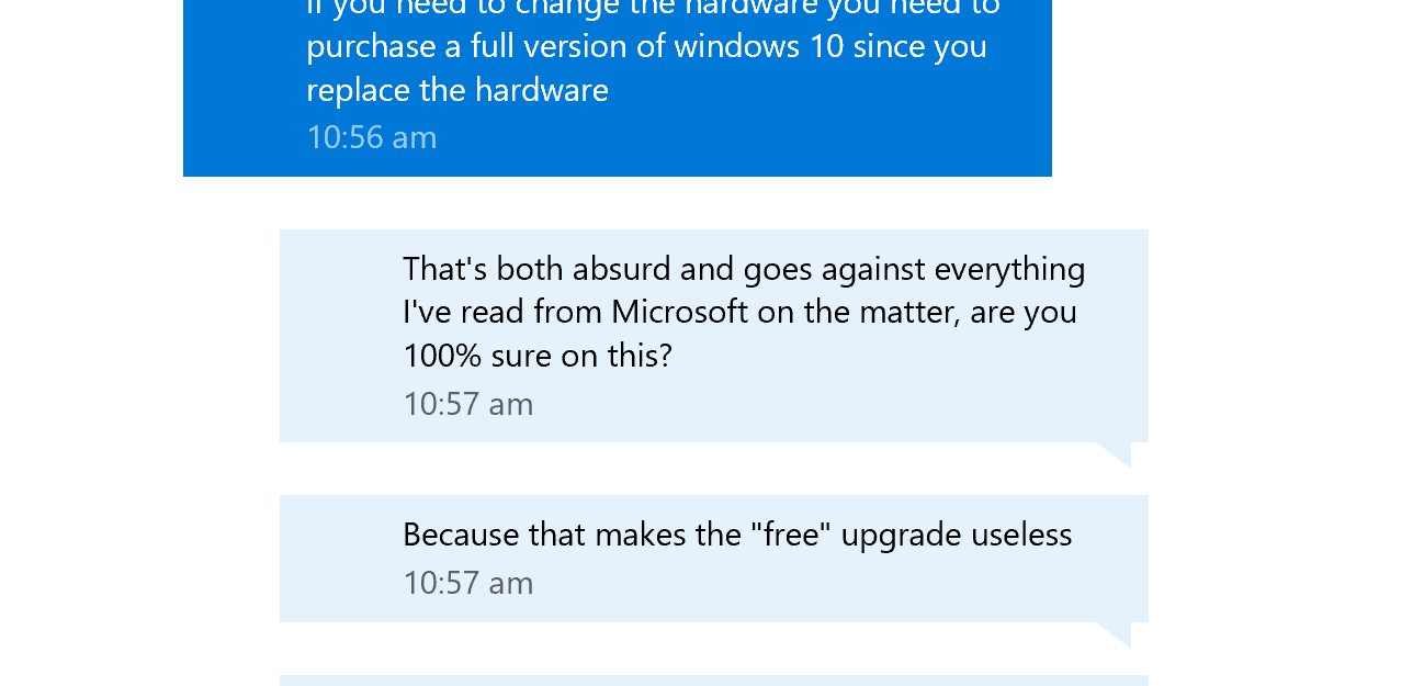 Microsoft answers