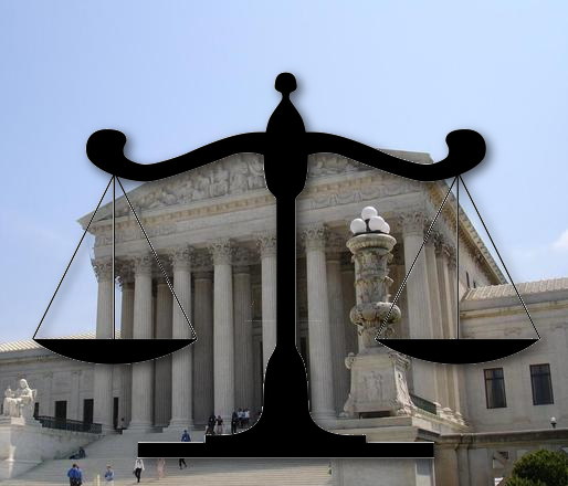 US Supreme Court and scales