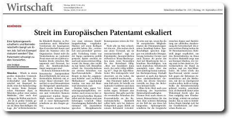 German paper on EPO