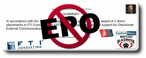 EPO Campaign to Deceive