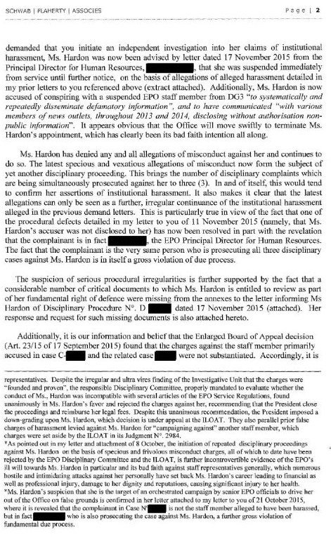 Letter from lawyers - page 2