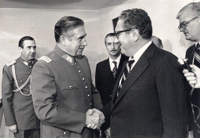 Reunión of Pinochet and Kissinger