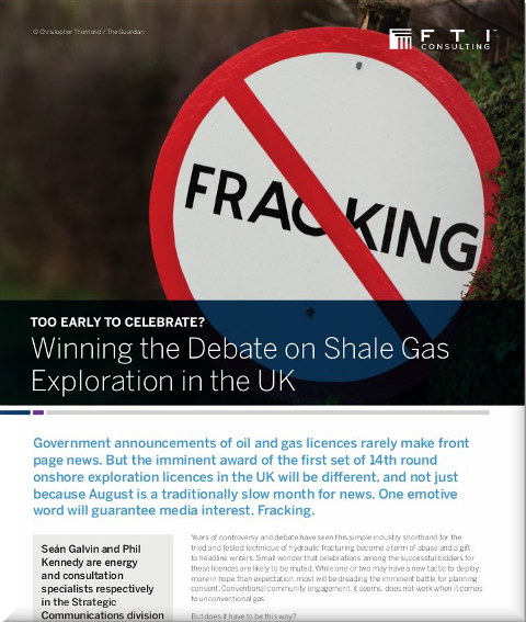 FTI Consulting for fracking