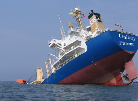 A shipwreck of UPC