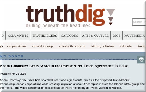 Truthdig with Chomsky