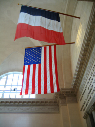 French and US flag