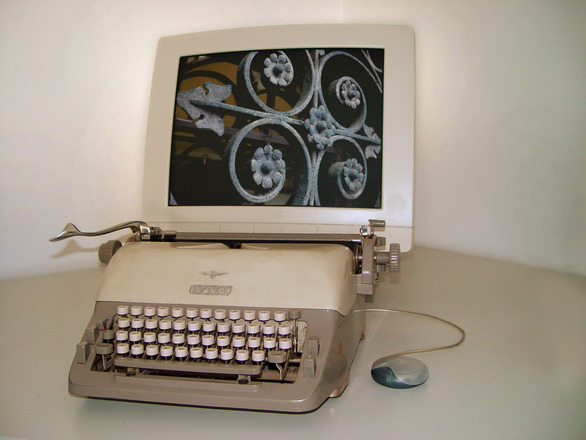 A typewriter