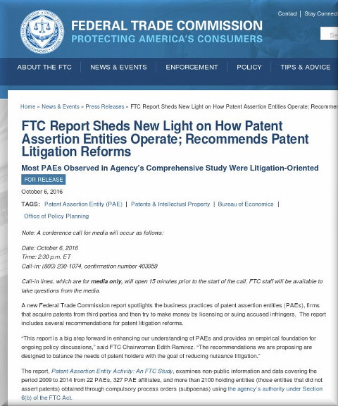 Federal Trade Commission study