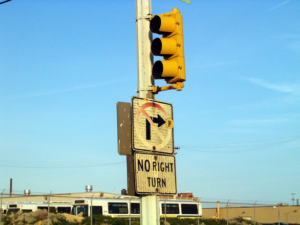 No right turn