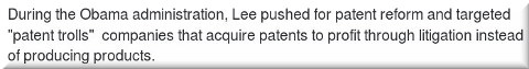 Michelle Lee on software patents and trolls