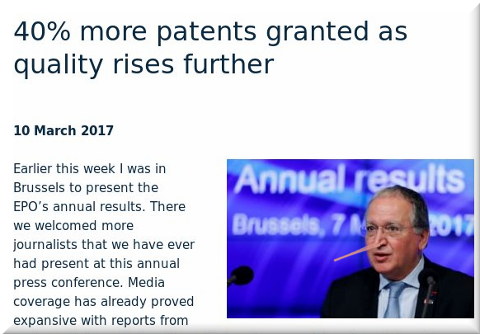 EPO Lying About Patent Quality