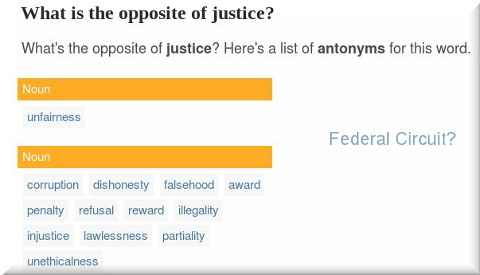 The opposite of justice