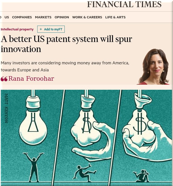 Financial Times on patents