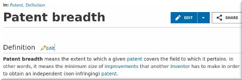 Patent breadth