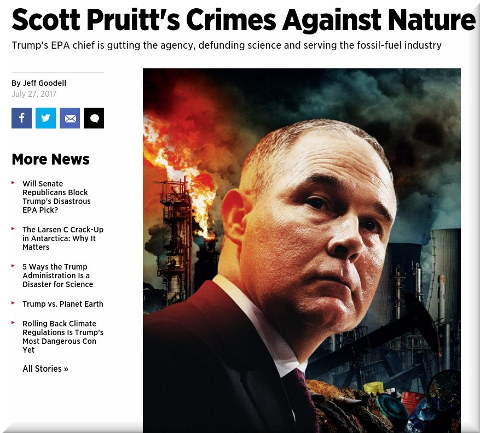 Scott Pruitt's Crimes Against Nature