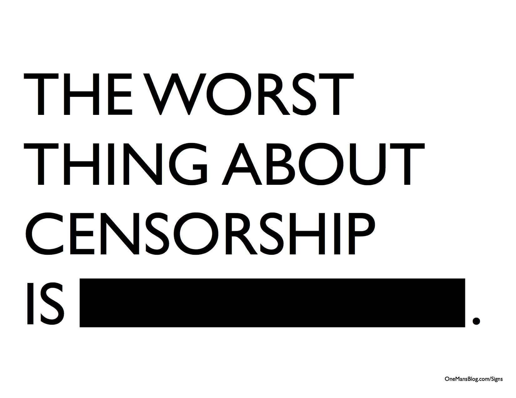 About censorship