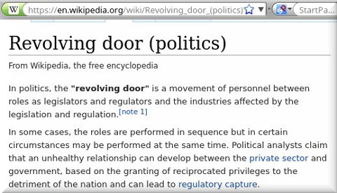 Revolving door (politics)