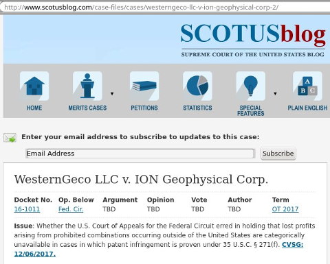 WesternGeco LLC v. ION Geophysical Corp.