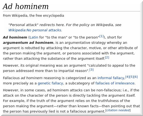 Ad hominem
