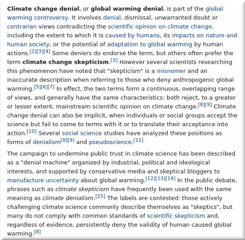 Climate change denial