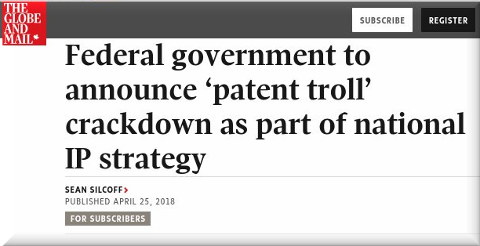 Federal government to announce ‘patent troll’ crackdown as part of national IP strategy