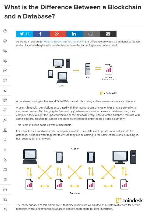 What is the Difference Between a Blockchain and a Database?