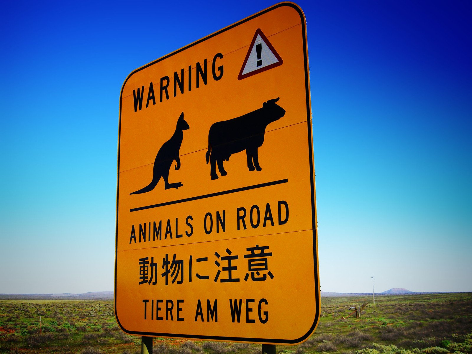 Australian road sign