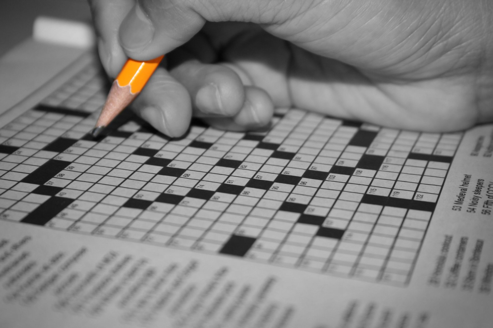 Solving crossword puzzle