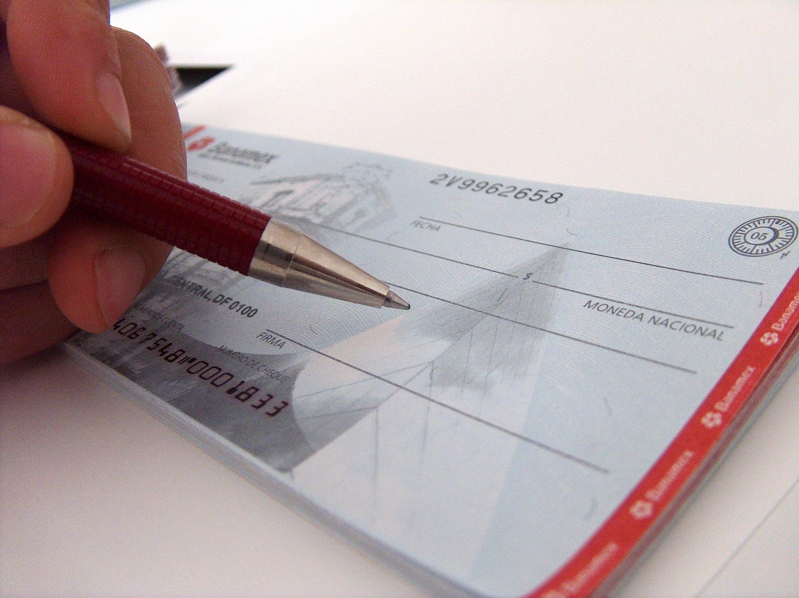 Cheque writing