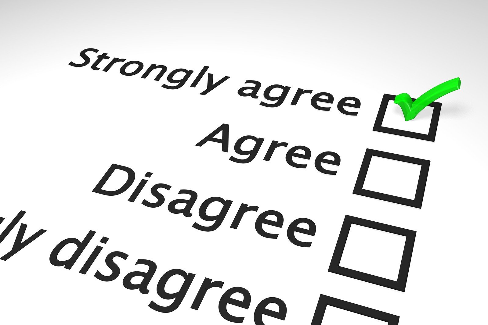 An agreement survey