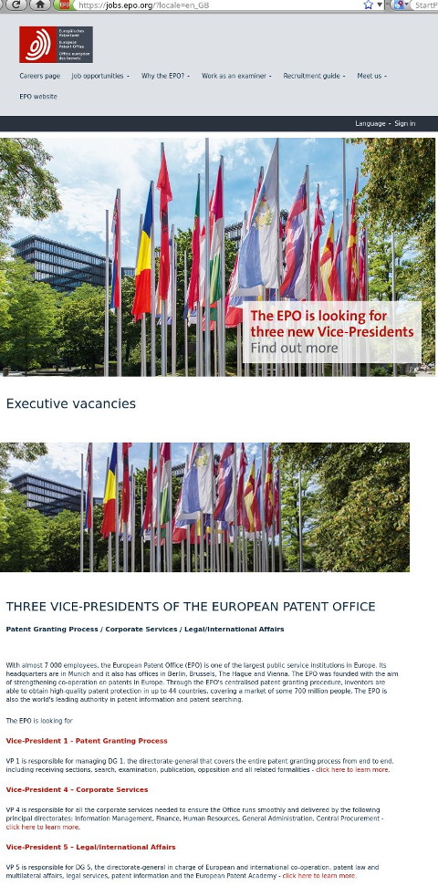 EPO replacing VPs