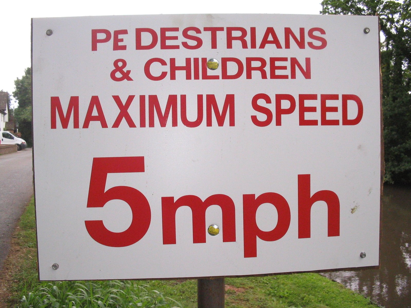 Low maximum speed