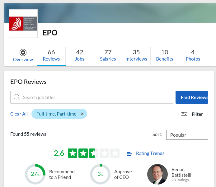 The Glassdoor EPO overview