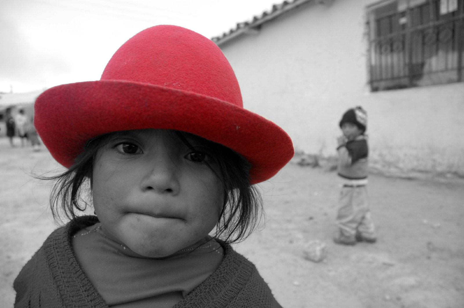 Red hat on a girl