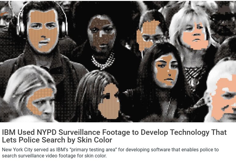 IBM recently published a dataset for facial recognition AI made up of images...