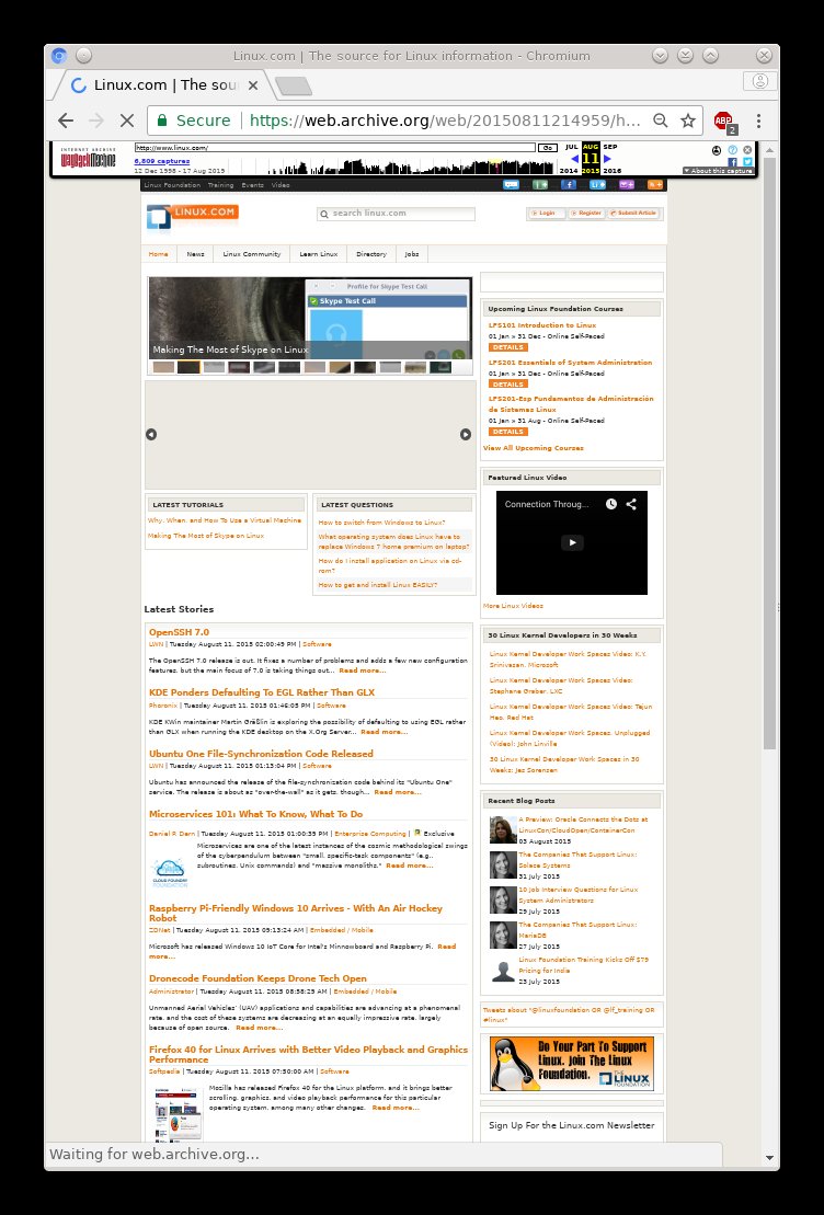 Linux.com in 2015
