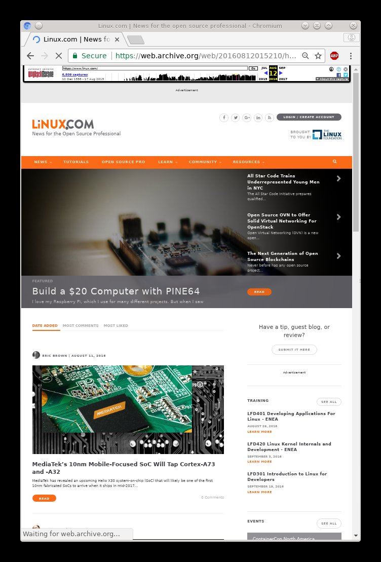 Linux.com in 2016