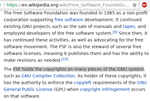 Free Software Foundation History