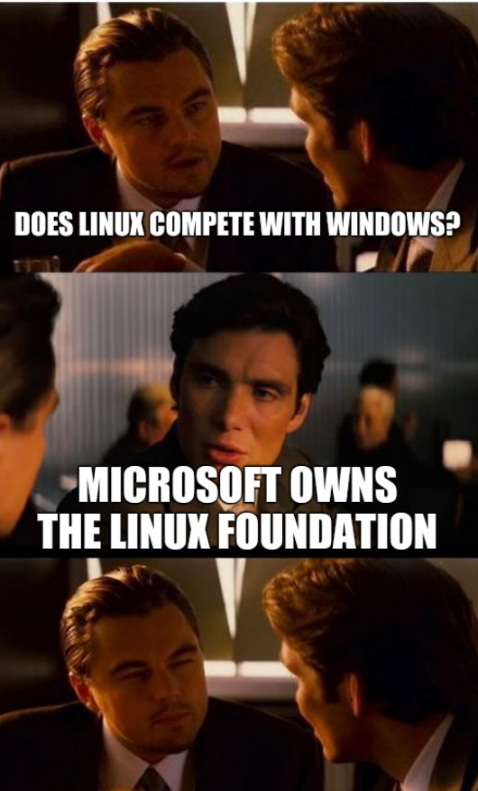 Does Linux compete with Windows? Microsoft owns the Linux Foundation