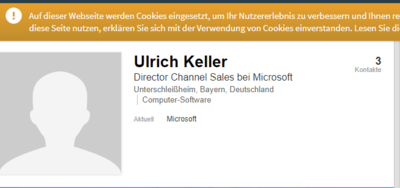 Director Channel Sales bei Microsoft