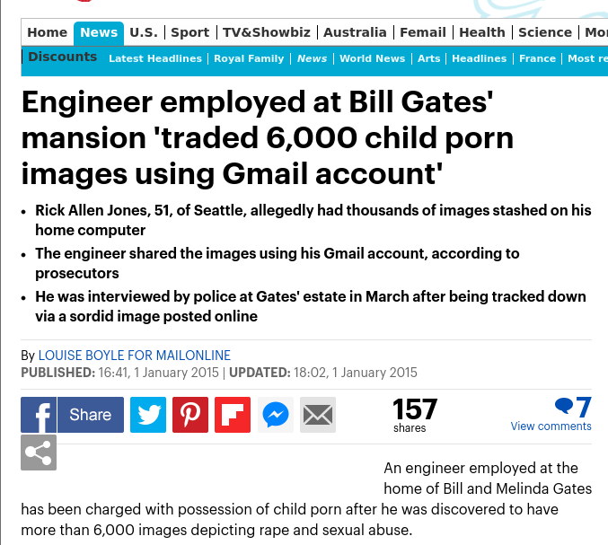 Pedophile working for Bill Gates