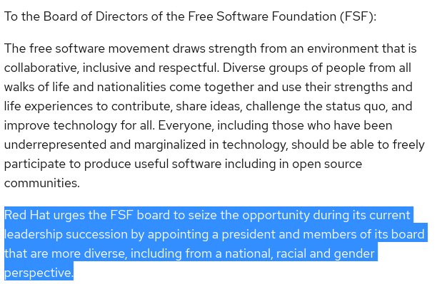 Open letter to the Free Software Foundation Board of Directors