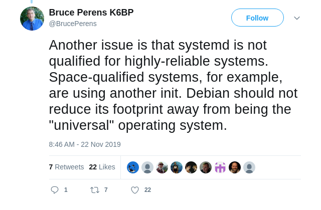 Bruce Perens systemd 2