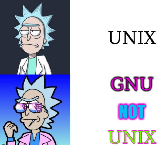 GNU is NOT UNIX