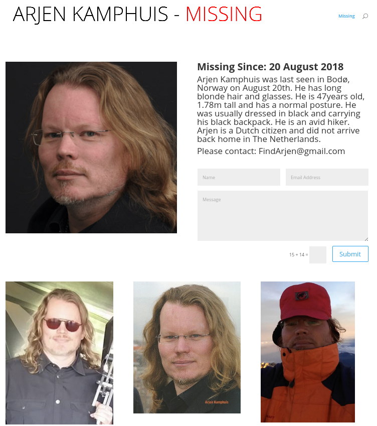 Arjen Kamphuis: Missing