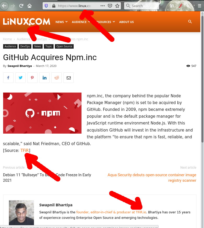 linux.com and tfir.io