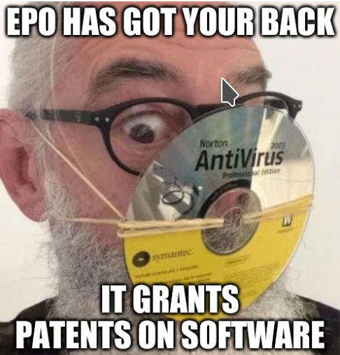 EPO has got your back; It grants patents on software