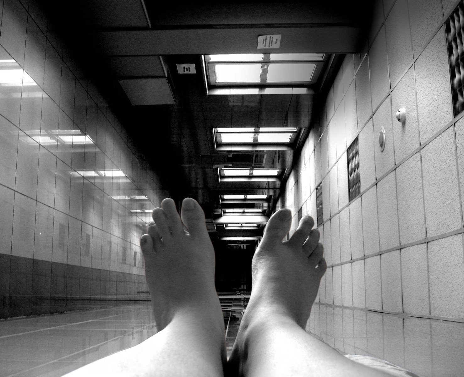 Feet in hospital