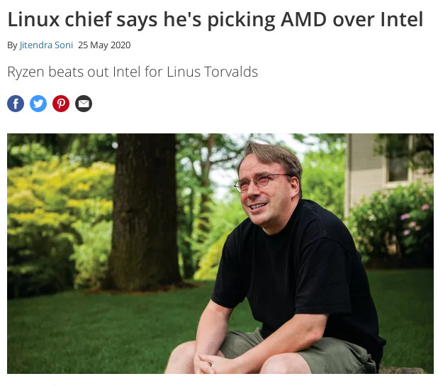 Torvalds article in Techradar